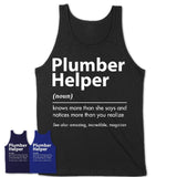 Funny Plumber Helper Definition Shirt, New Job Gift for Plumber Helper, Coworker Gift Idea