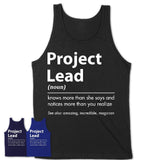 Funny Project Lead Definition Shirt, New Job Gift for Project Lead, Coworker Gift Idea