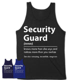 Funny Security Guard Definition Shirt, New Job Gift for Security Guard, Coworker Gift Idea