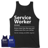 Funny Service Worker Definition Shirt, New Job Gift for Service Worker, Coworker Gift Idea