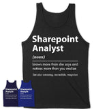 Funny Sharepoint Analyst Definition Shirt, New Job Gift for Sharepoint Analyst, Coworker Gift Idea