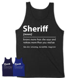 Funny Sheriff Definition Shirt, New Job Gift for Sheriff, Coworker Gift Idea