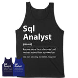 Funny Sql Analyst Definition Shirt, New Job Gift for Sql Analyst, Coworker Gift Idea