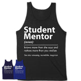 Funny Student Mentor Definition Shirt, New Job Gift for Student Mentor, Coworker Gift Idea