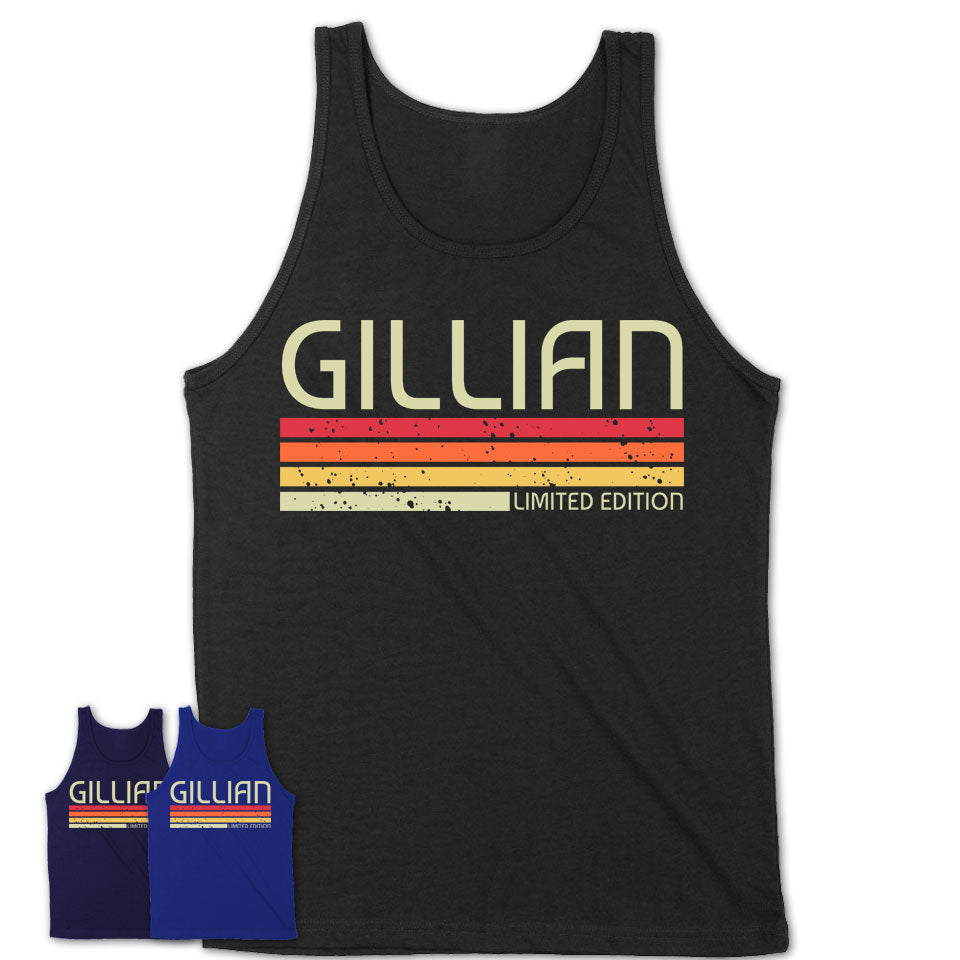 Gillian Gift Custom Name Retro Vintage Birthday T-Shirt