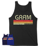 Gram Gift Custom Name Retro Vintage Birthday T-Shirt