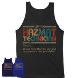 Hazmat Technician Definition Vintage Retro Colors Shirt, Coworker Birthday Gift TShirt