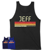 Jeff Gift Custom Name Retro Vintage Birthday T-Shirt