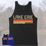 Lake Erie Pennsylvania Funny Fishing Camping Summer Retro Gift T-Shirt