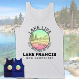 Lake Francis New Hampshire Lake Life Cuz Beaches Be Salty Fishing Camping Team Shirt