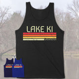 Lake Ki Washington Funny Fishing Camping Summer Retro Gift T-Shirt