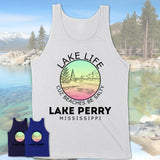 Lake Perry Mississippi Lake Life Cuz Beaches Be Salty Fishing Camping Team Shirt