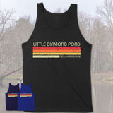 Little Diamond Pond New Hampshire Funny Fishing Camping Summer Retro Gift T-Shirt