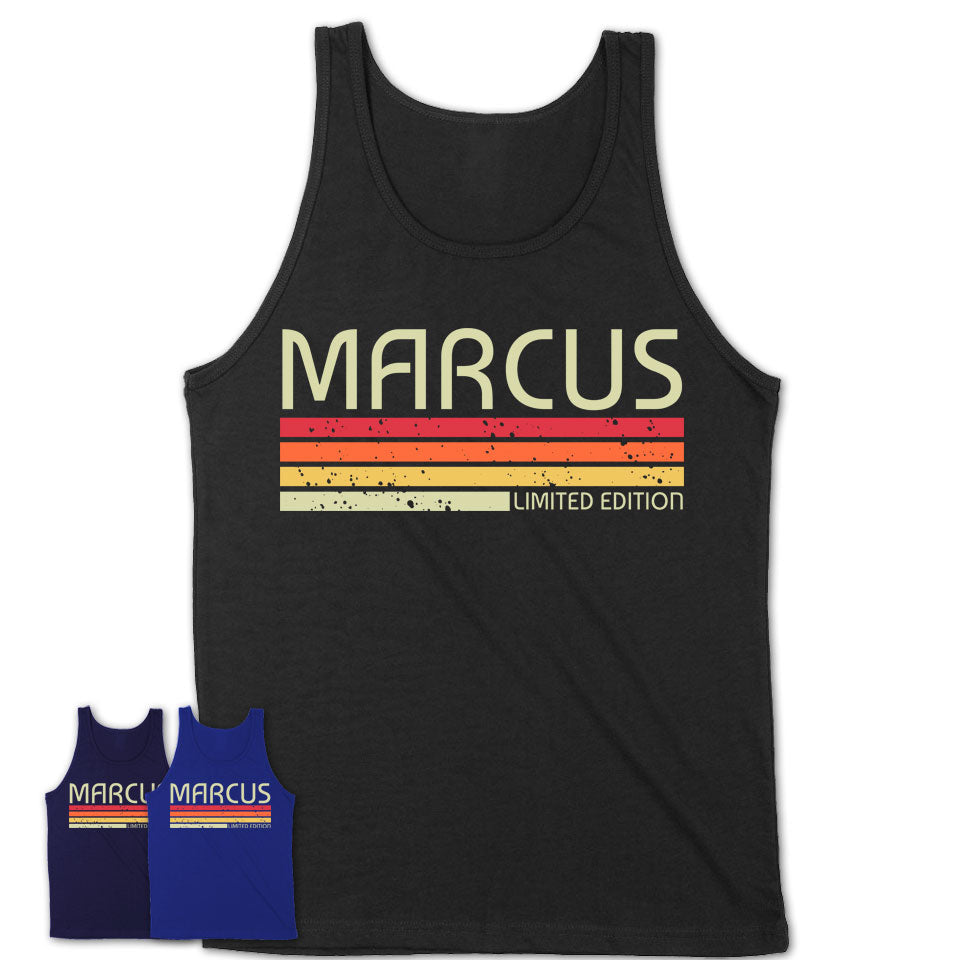 Marcus Gift Custom Name Retro Vintage Birthday T-Shirt