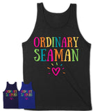 Ordinary Seaman Rainbow Lettering Heart Shirt, Employee Appreciation Gifts
