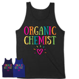 Organic Chemist Rainbow Lettering Heart Shirt, Employee Appreciation Gifts