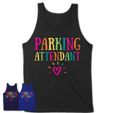 Parking Attendant Rainbow Lettering Heart Shirt, Employee Appreciation Gifts