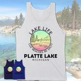 Platte Lake Michigan Lake Life Cuz Beaches Be Salty Fishing Camping Team Shirt