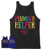 Plumber Helper Rainbow Lettering Heart Shirt, Employee Appreciation Gifts