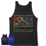 Police Detective Definition Vintage Retro Colors Shirt, Coworker Birthday Gift TShirt