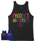 Project Architect Rainbow Lettering Heart Shirt, Employee Appreciation Gifts
