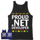 Proud .Net Developer Africa Pride Black History Month T-Shirt