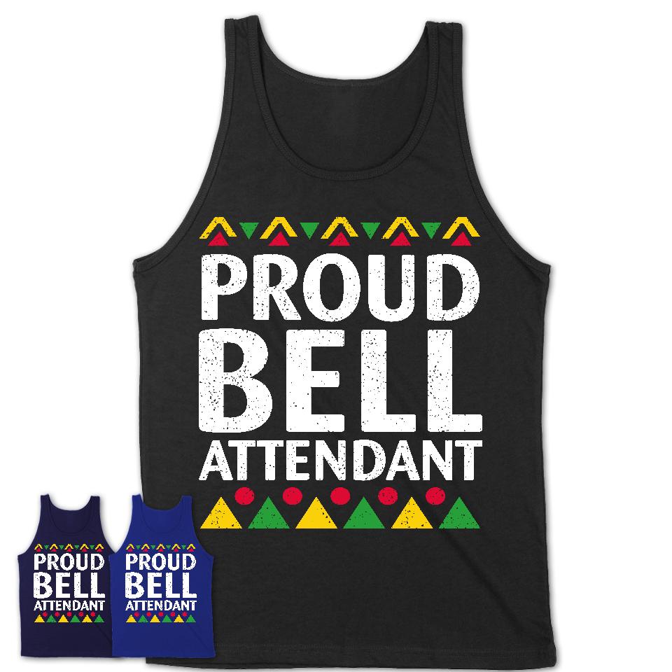 Proud Bell Attendant Africa Pride Black History Month T-Shirt