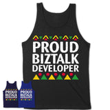 Proud Biztalk Developer Africa Pride Black History Month T-Shirt