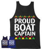 Proud Boat Captain Africa Pride Black History Month T-Shirt