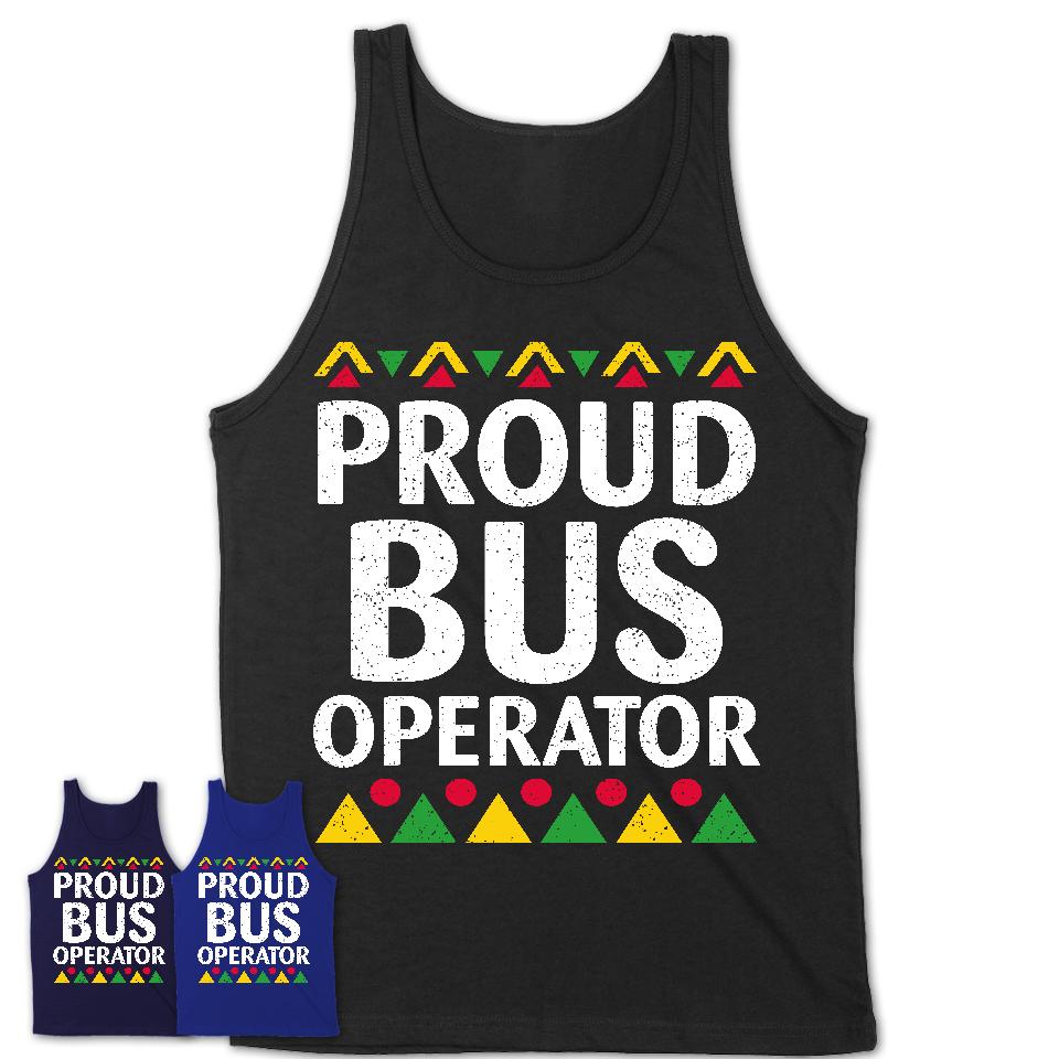 Proud Bus Operator Africa Pride Black History Month T-Shirt