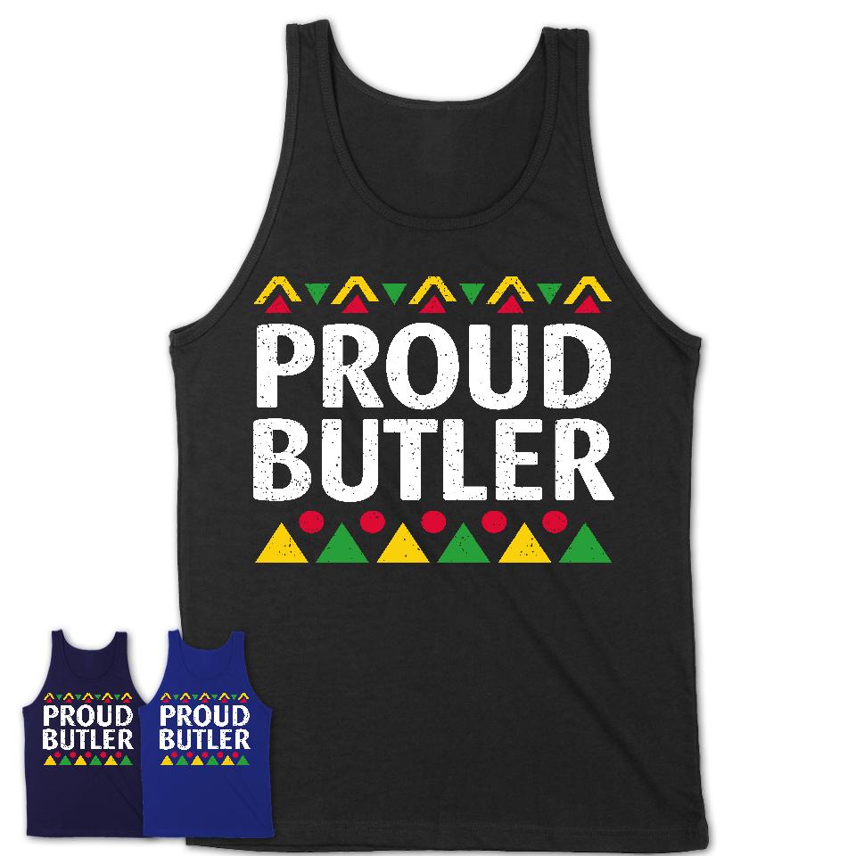 Proud Butler Africa Pride Black History Month T-Shirt