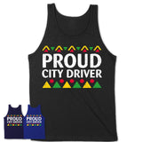 Proud City Driver Africa Pride Black History Month T-Shirt
