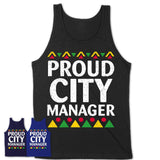 Proud City Manager Africa Pride Black History Month T-Shirt