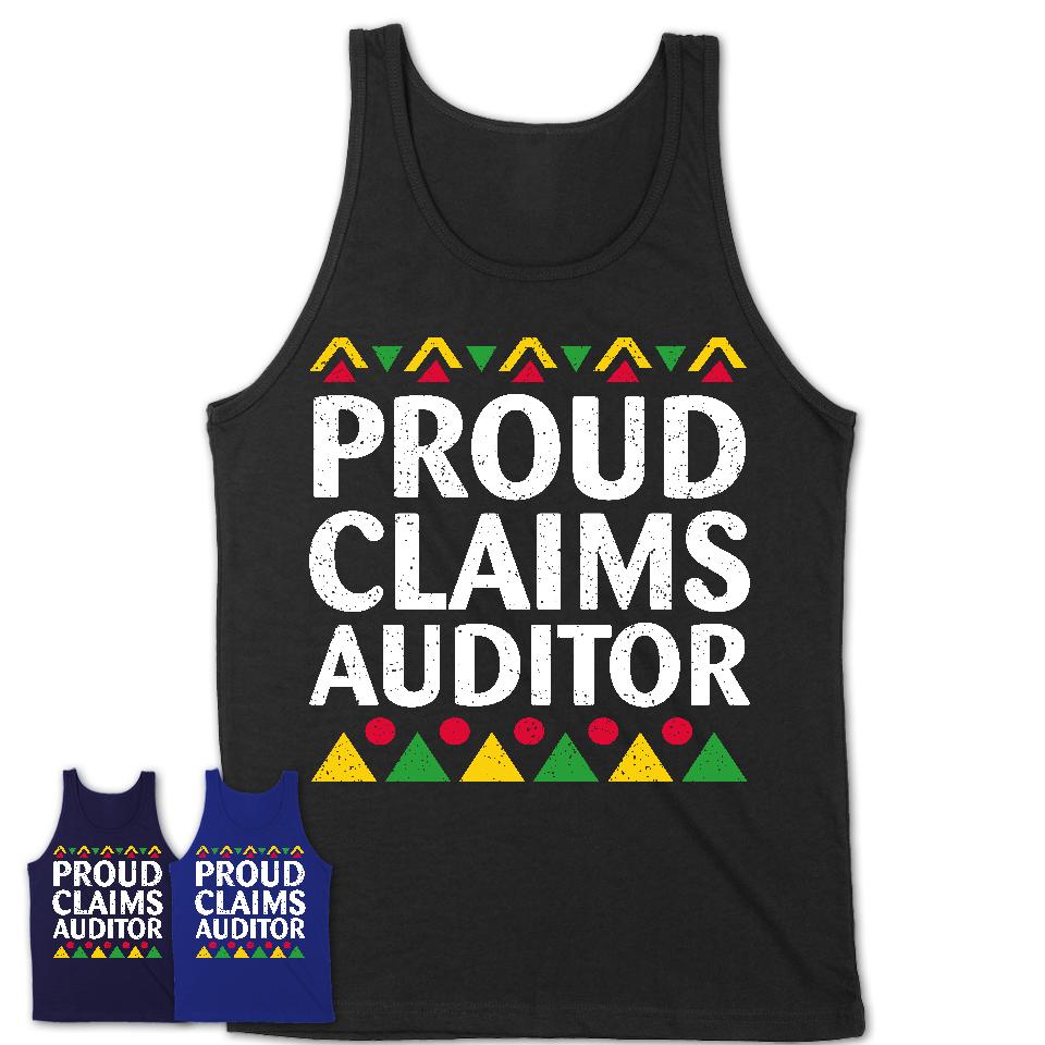 Proud Claims Auditor Africa Pride Black History Month T-Shirt