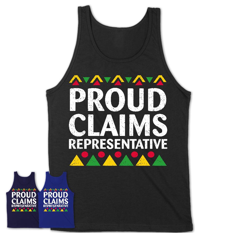 Proud Claims Representative Africa Pride Black History Month T-Shirt