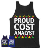 Proud Cost Analyst Africa Pride Black History Month T-Shirt