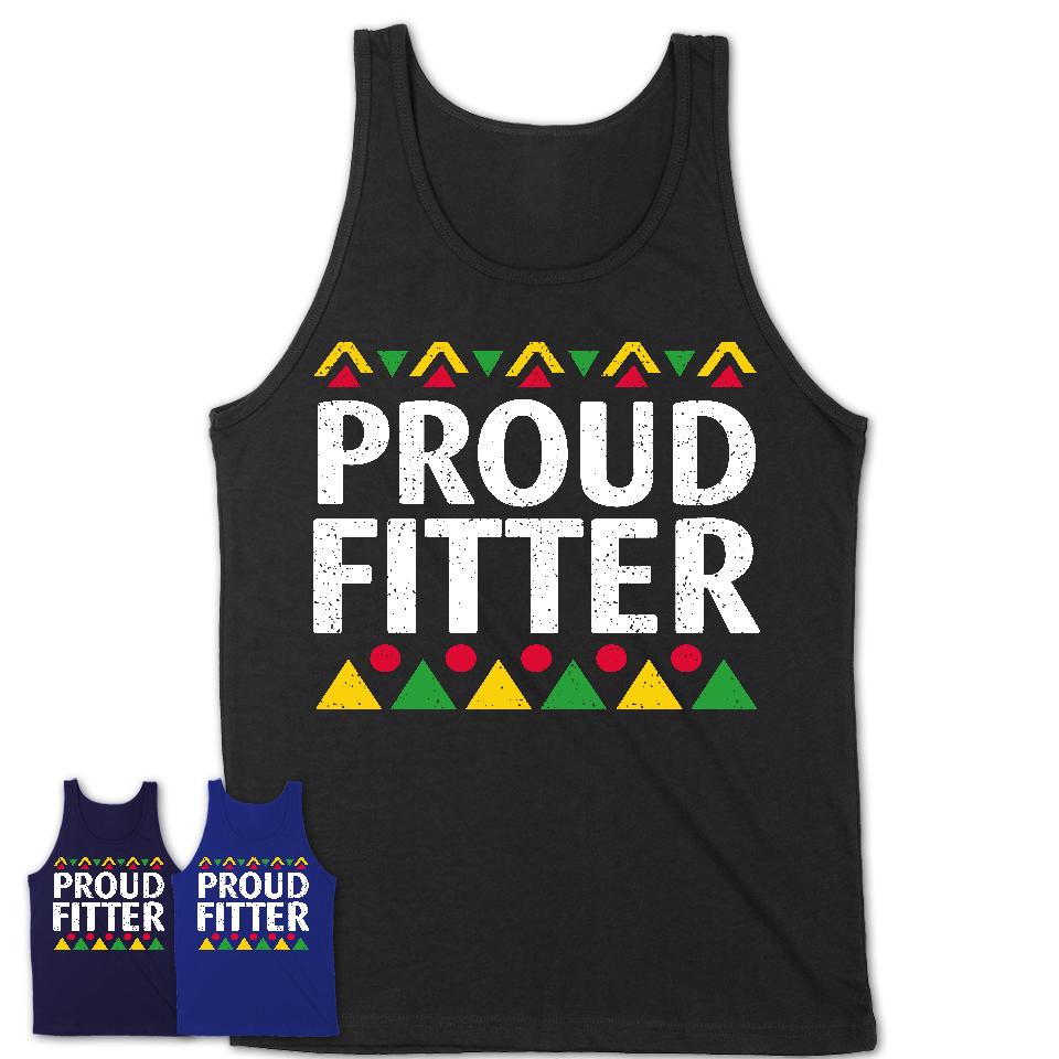 Proud Fitter Africa Pride Black History Month T-Shirt