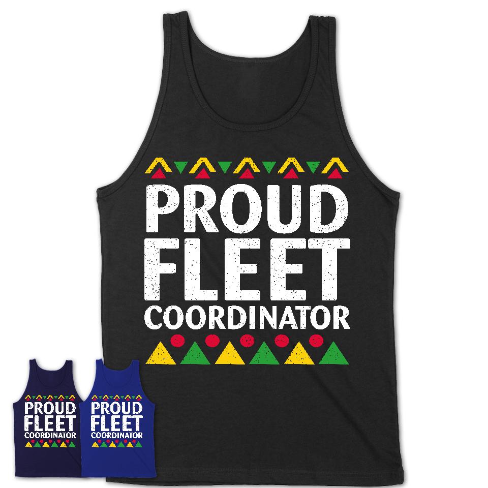 Proud Fleet Coordinator Africa Pride Black History Month T-Shirt