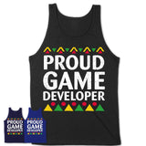 Proud Game Developer Africa Pride Black History Month T-Shirt