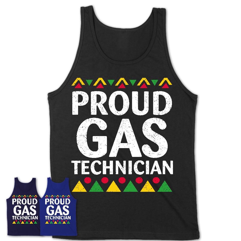 Proud Gas Technician Africa Pride Black History Month T-Shirt