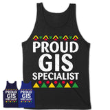Proud Gis Specialist Africa Pride Black History Month T-Shirt