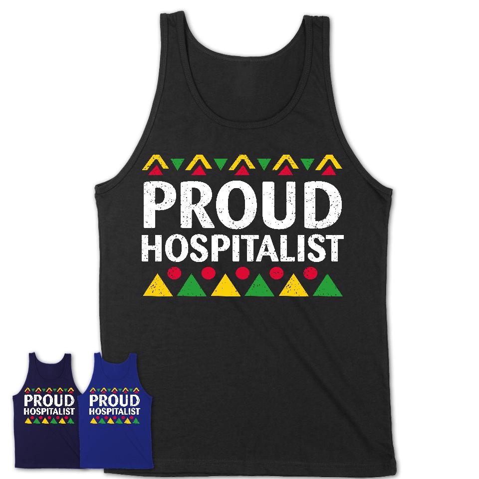 Proud Hospitalist Africa Pride Black History Month T-Shirt