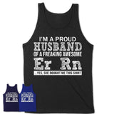 Proud Husband of A Freaking Awesome Er Rn Wife Shirt, Husband Valentine Gift, Anniversary Couple Shirt