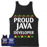 Proud Java Developer Africa Pride Black History Month T-Shirt