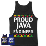 Proud Java Engineer Africa Pride Black History Month T-Shirt