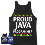 Proud Java Programmer Africa Pride Black History Month T-Shirt