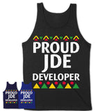 Proud Jde Developer Africa Pride Black History Month T-Shirt