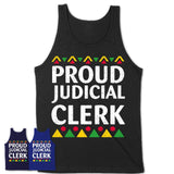 Proud Judicial Clerk Africa Pride Black History Month T-Shirt