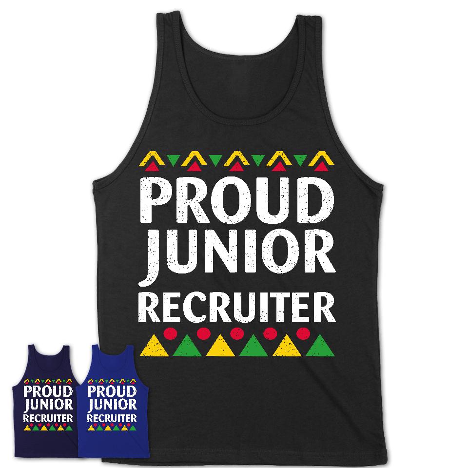 Proud Junior Recruiter Africa Pride Black History Month T-Shirt