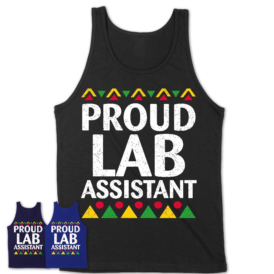 Proud Lab Assistant Africa Pride Black History Month T-Shirt